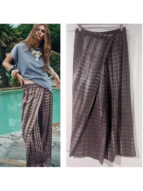 NEW Zara | Tie-Dye Wrap Pants